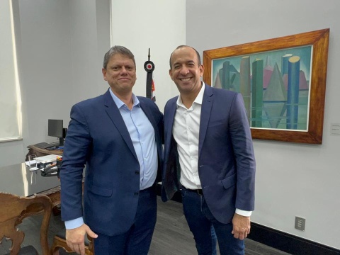 Paulo Alexandre Barbosa e Tarcísio de Freitas discutem temas importantes para Baixada Santista e Capital