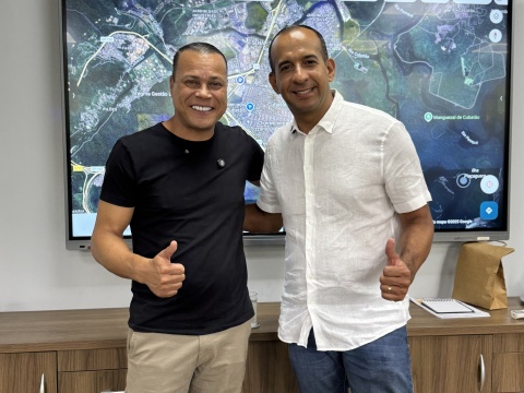 Paulo Alexandre Barbosa visita prefeito de Cubatão, César Nascimento, para reafirmar parceria