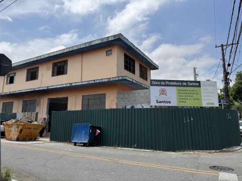 Deputado vistoria obras da 11ª Vila Criativa de Santos, que atenderá principalmente ao público sênior na Zona Noroeste 