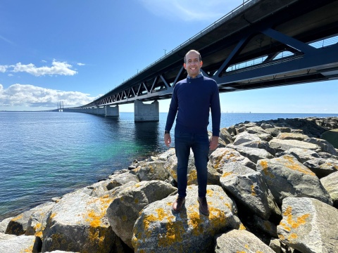 Comitiva brasileira liderada por Paulo Alexandre Barbosa visita Ponte de Øresund, que reúne três estruturas diferentes: túnel submerso, ilha artificial e a ponte estaiada