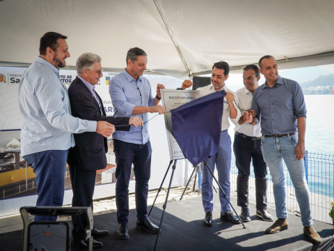 APS, FIPS e Prefeitura entregam boulevard aéreo ligando Parque Valongo ao Centro de Santos