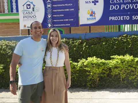 Parceiro do terceiro setor, Paulo Alexandre conhece instalações da Casa de Saúde do Povo, em Guarujá