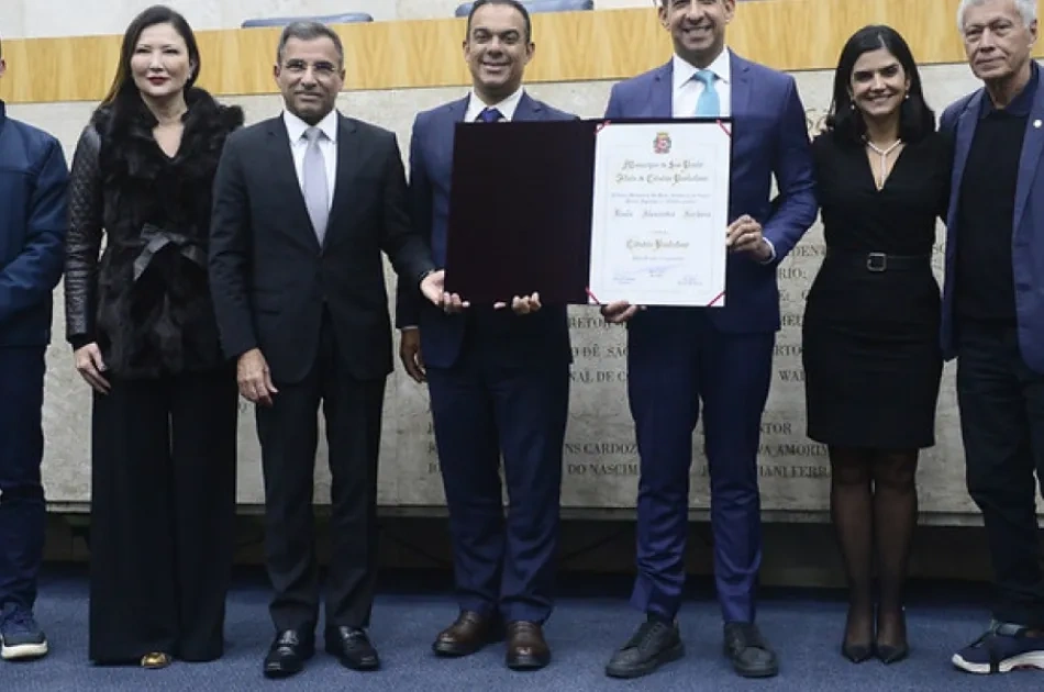 Paulo Alexandre Barbosa conquista Título de Cidadão Paulistano e reforça ligação com a capital